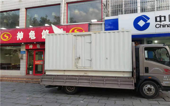 高密出租发电机施工案例